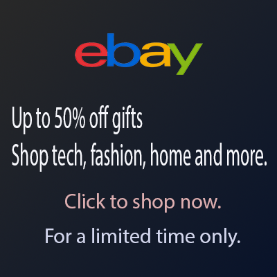 Up to 50% off gifts at eBay!